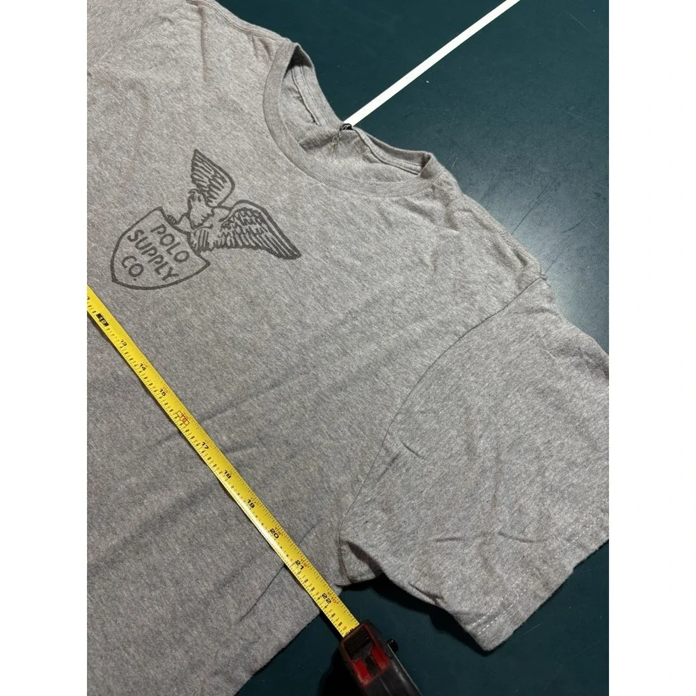 VTG Polo Ralph Lauren Supply Co Military T-Shirt Large Eagle Shield‎ 90s Rare